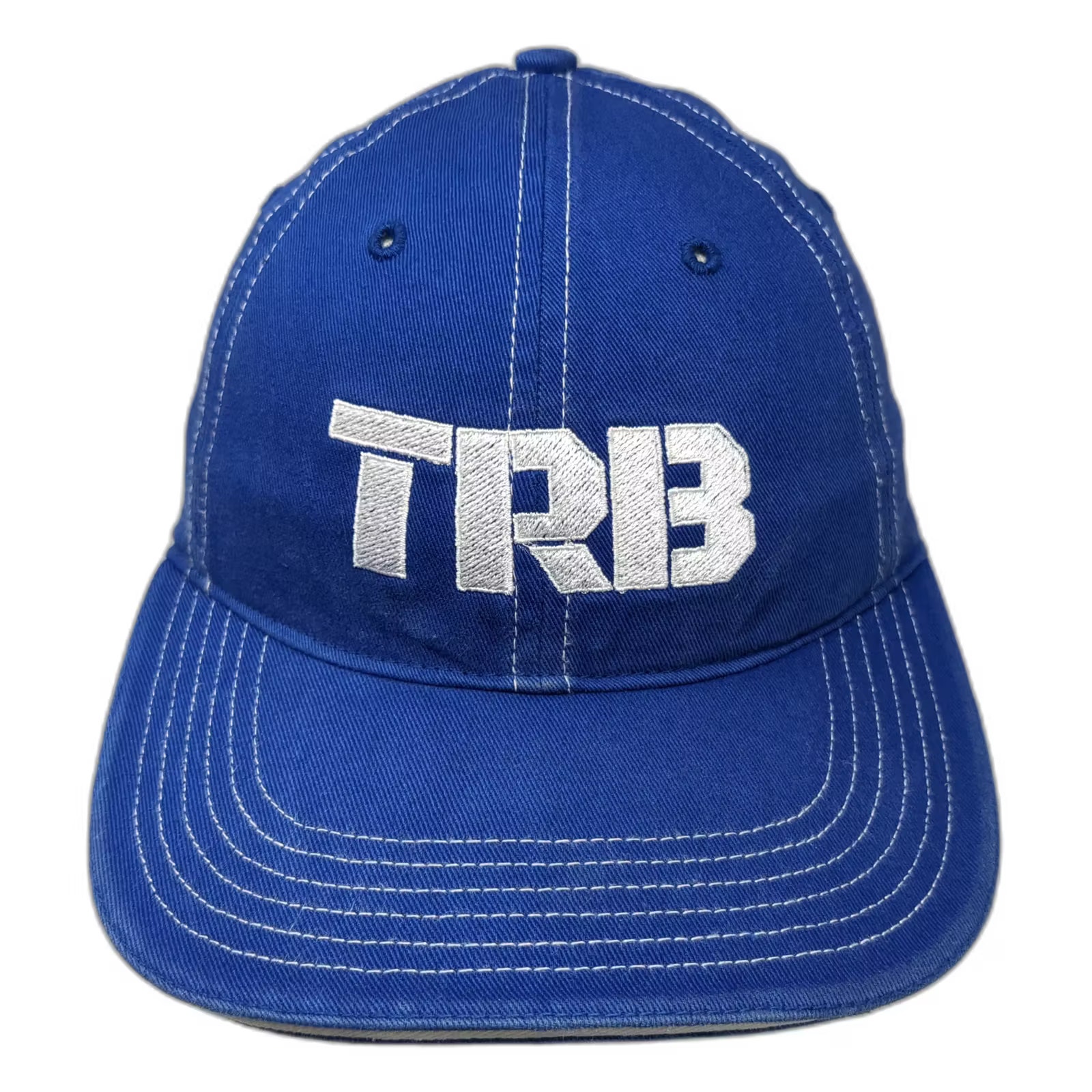 Richardson Baseball Cap Blue White Trb Embroidered L Strapback Cotton Twill Hat
